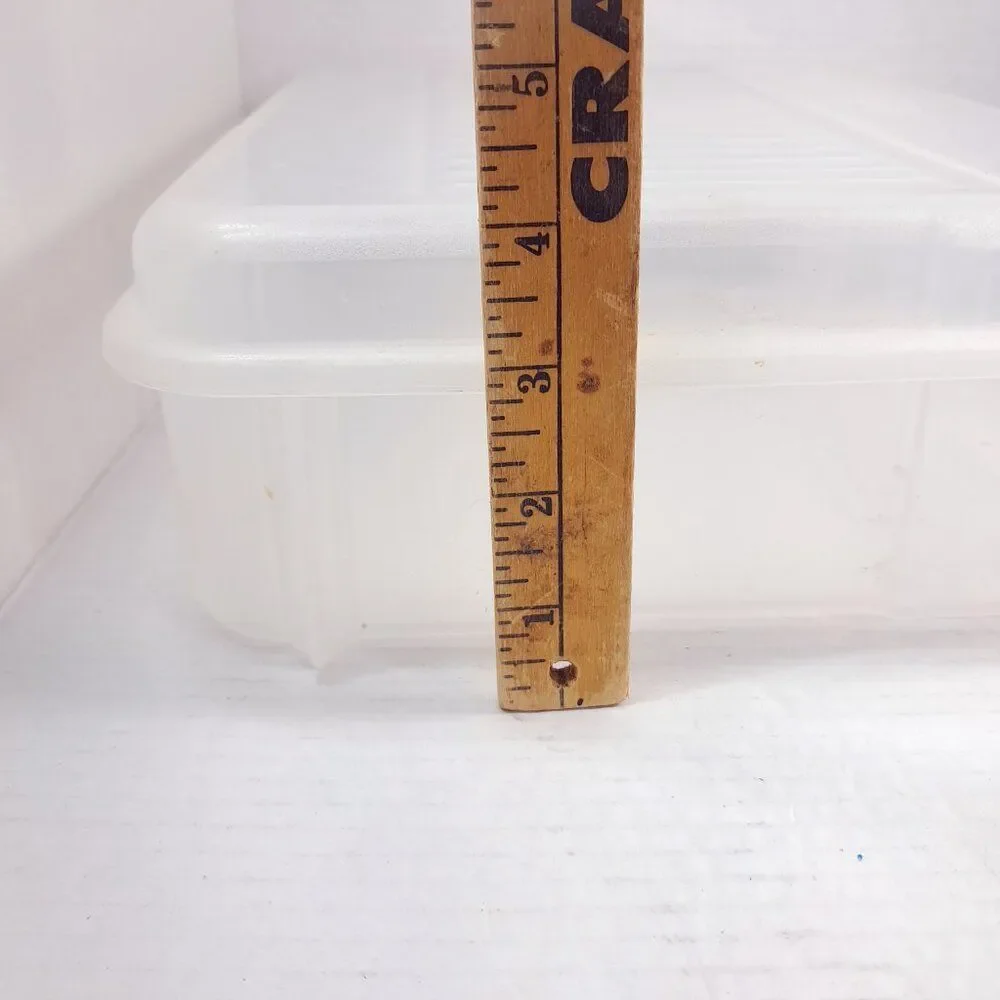 Vintage Rubbermaid Organizer Keepers‎ Snap Case 2282 51C clear plastic hinged
